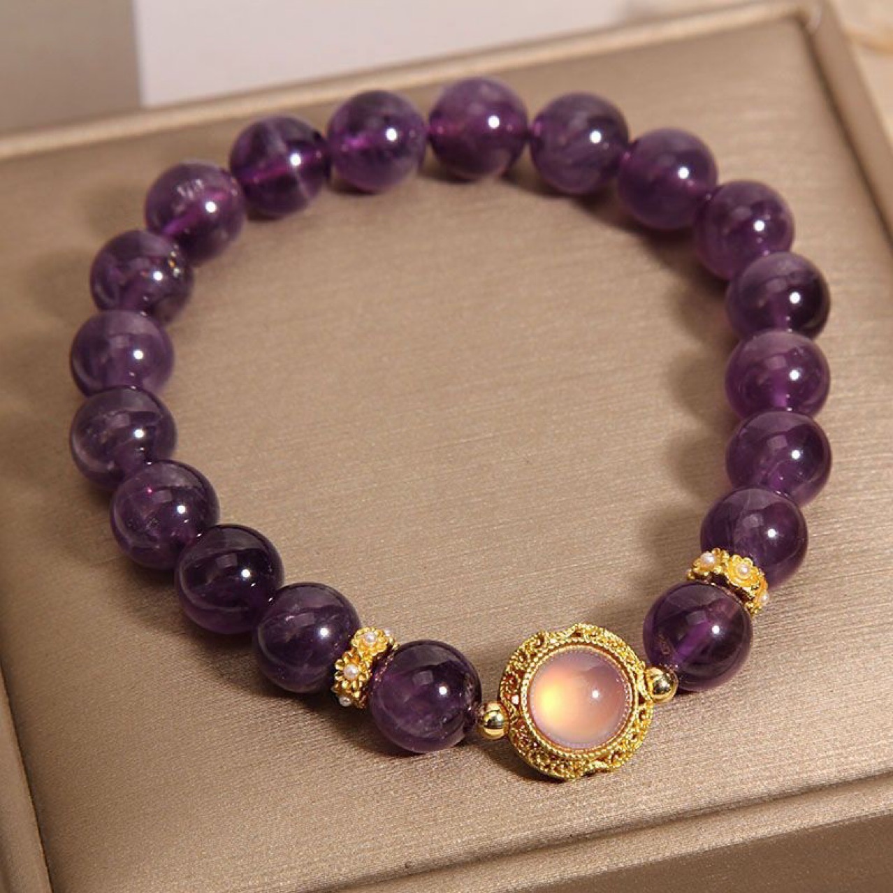 紫水晶单圈小花款 精品手串 无礼盒 S 1280