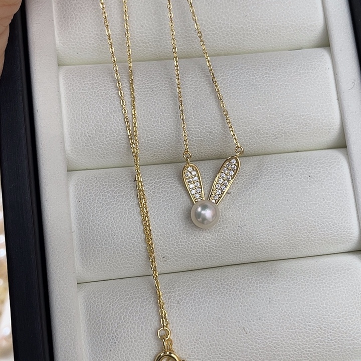 海水珍珠颈饰银S925镶嵌