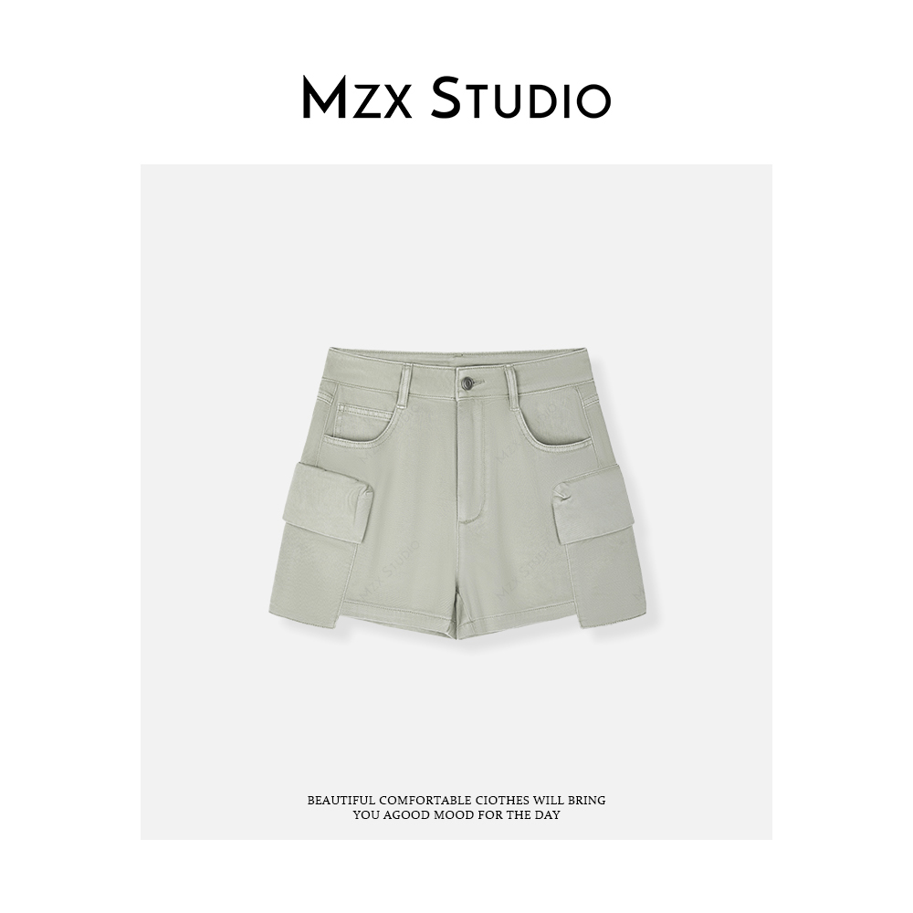 MZX 夏季纯棉工装多口袋牛仔短裤 KZ9030-R