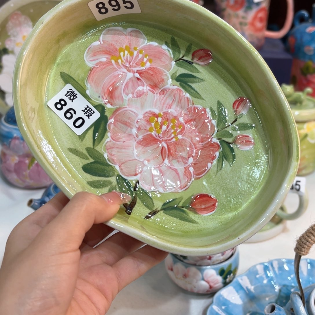 景德镇手绘高温釉下彩陶瓷茶具