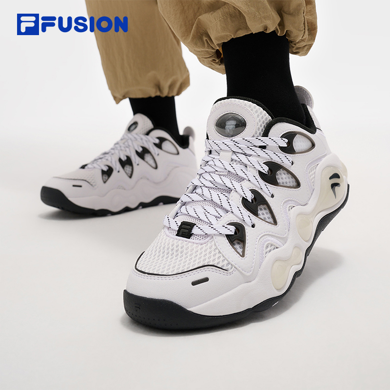 FILA 【VERTICAL融裂鞋】情侣夏季低帮篮球女运动鞋T12WM523210F