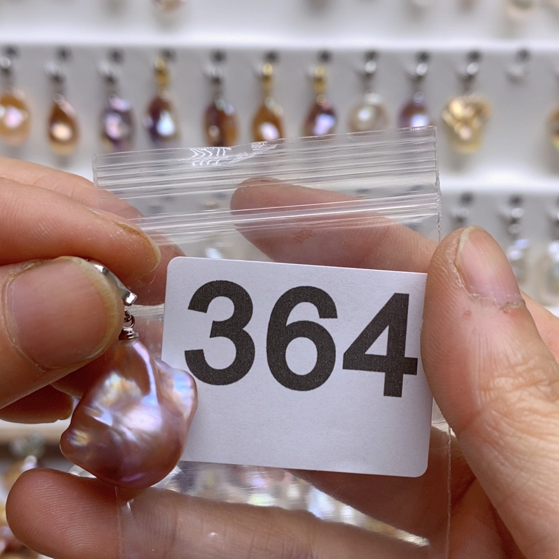 淡水珍珠颈饰银S925镶嵌364