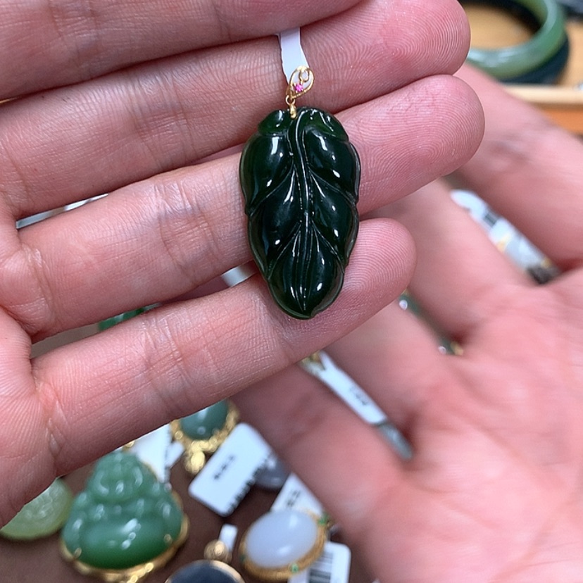 【闪购商品】和田玉手链18K金镶嵌