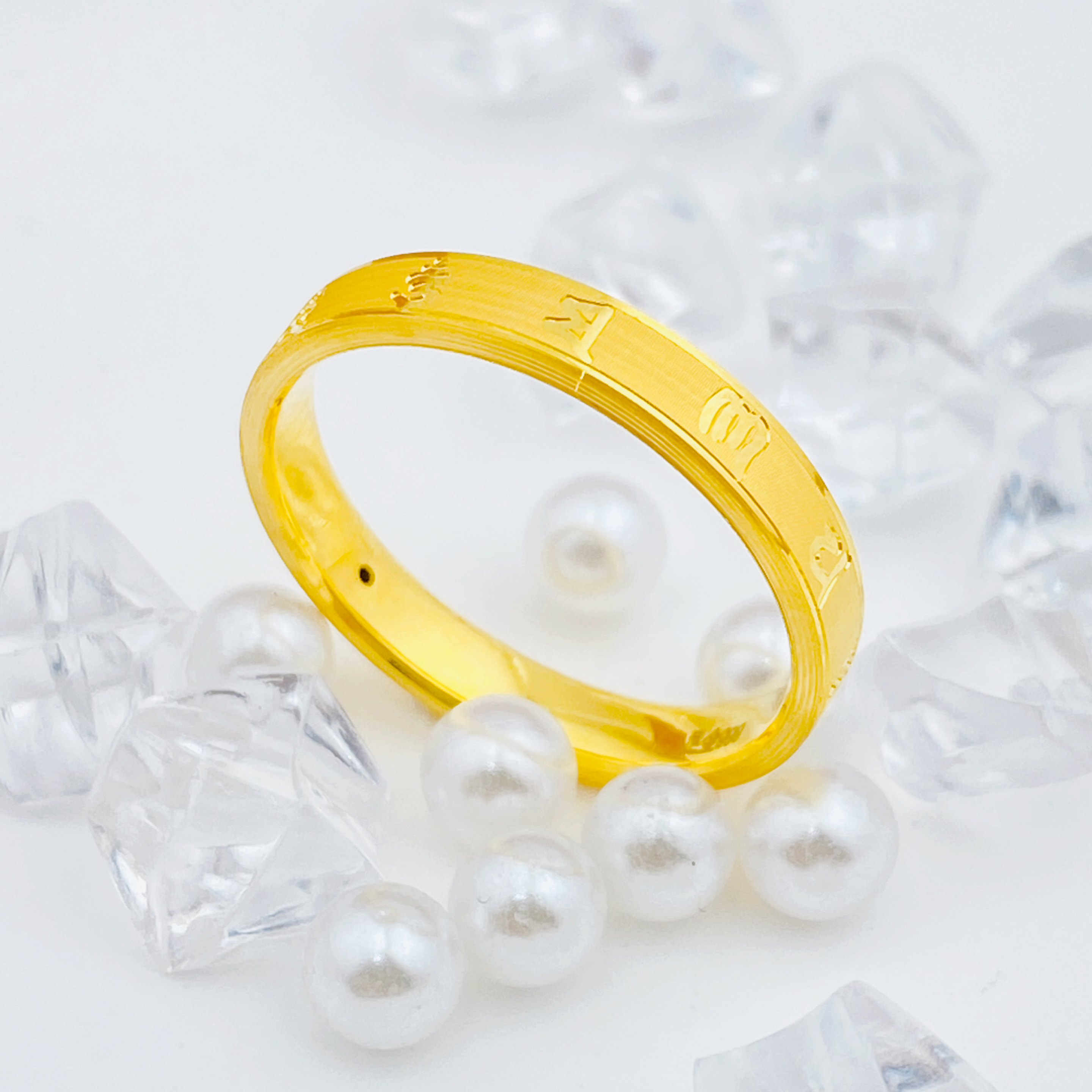 【国潮】足金999 六字箴言戒指 1.37 14圈口