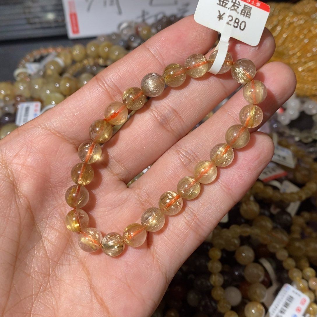 水晶手链未镶嵌我