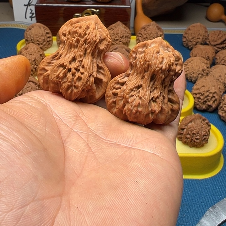 核桃福禄双全一对