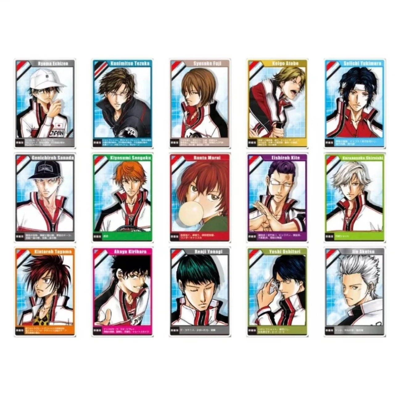 【网球王子】新网球王子JS原画亚克力数据卡（盲盒代拆）