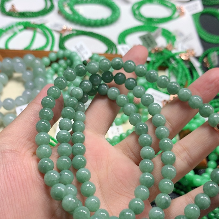 翡翠未镶嵌手链翡翠