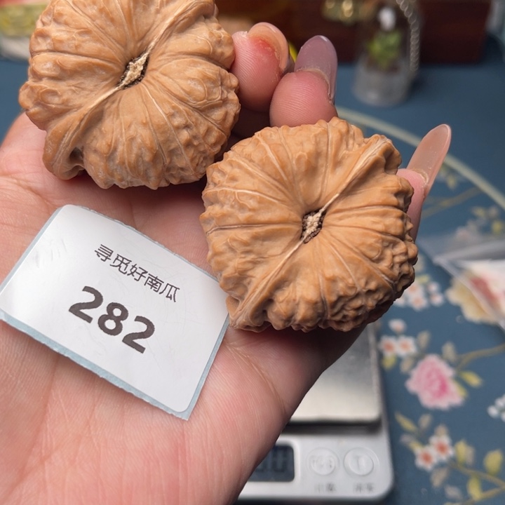 文玩核桃把件南瓜墩48.282