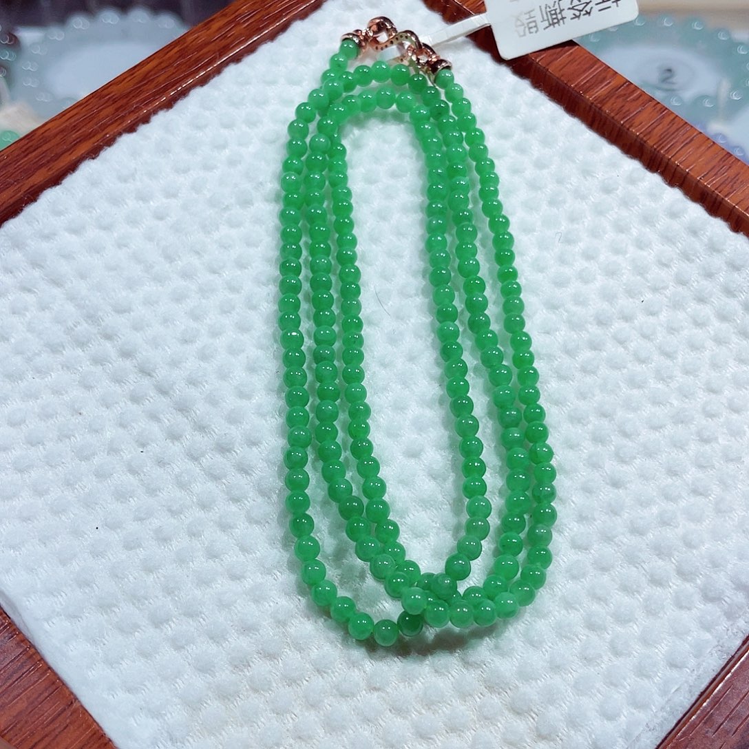 手链翡翠未镶嵌天然缅甸翡翠A货卡3.5