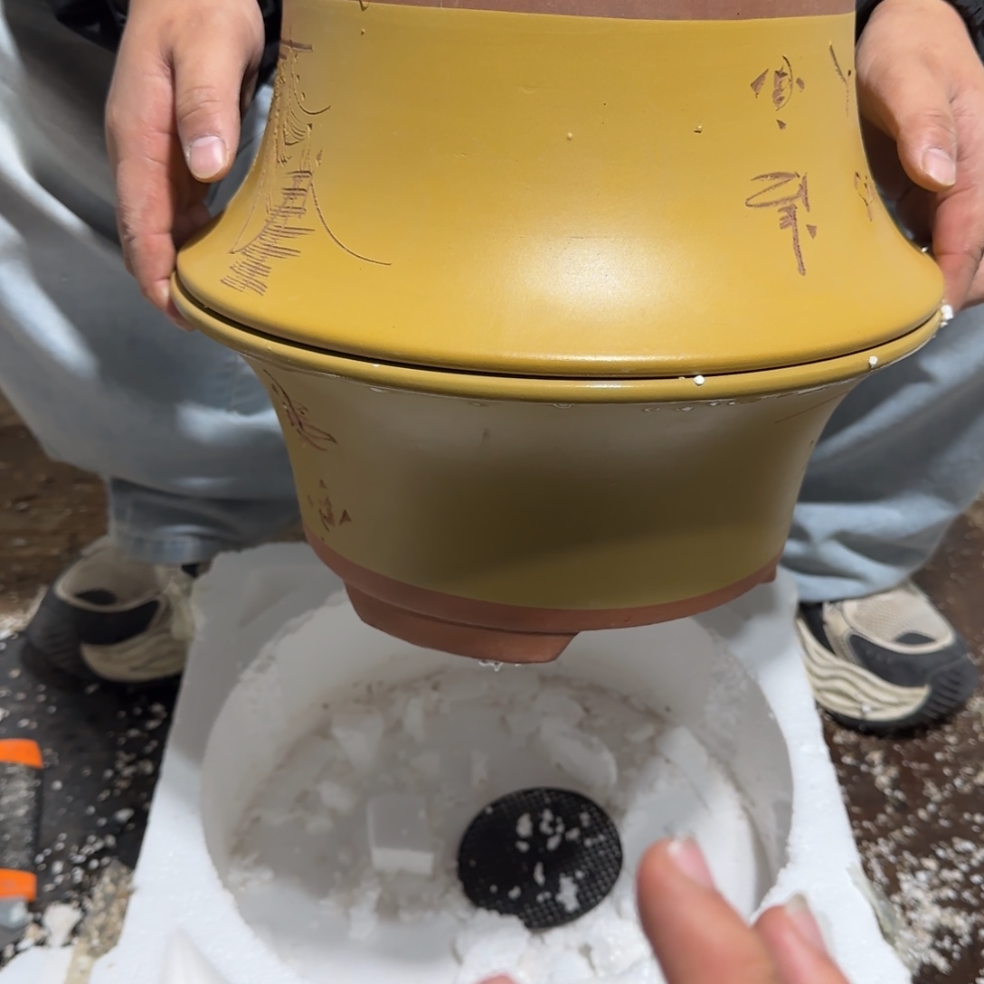 紫砂花盆口径27.12口径