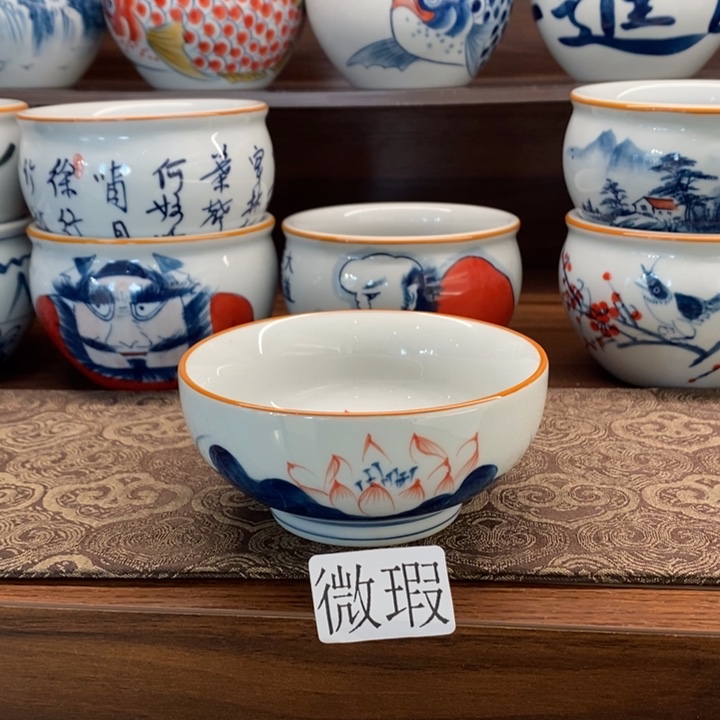 釉下老陶泥手工绘制