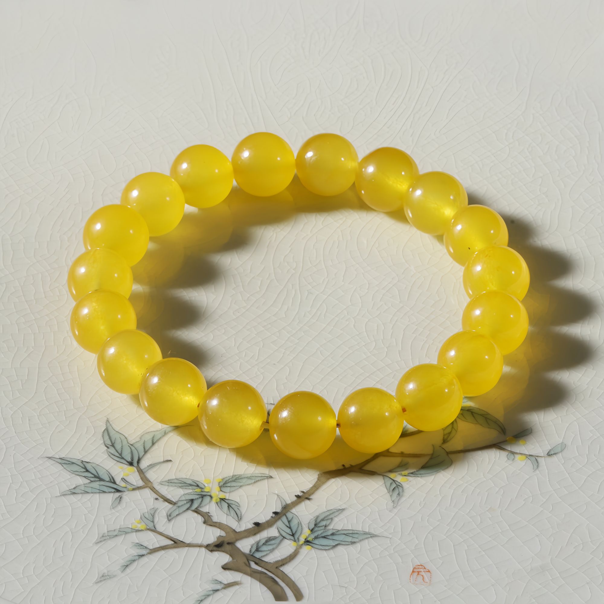 【慧慧珠宝】冰黄手链8+LX2553S