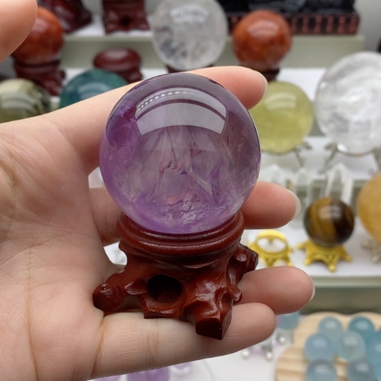 紫晶珠宝半成品未镶嵌水晶10号