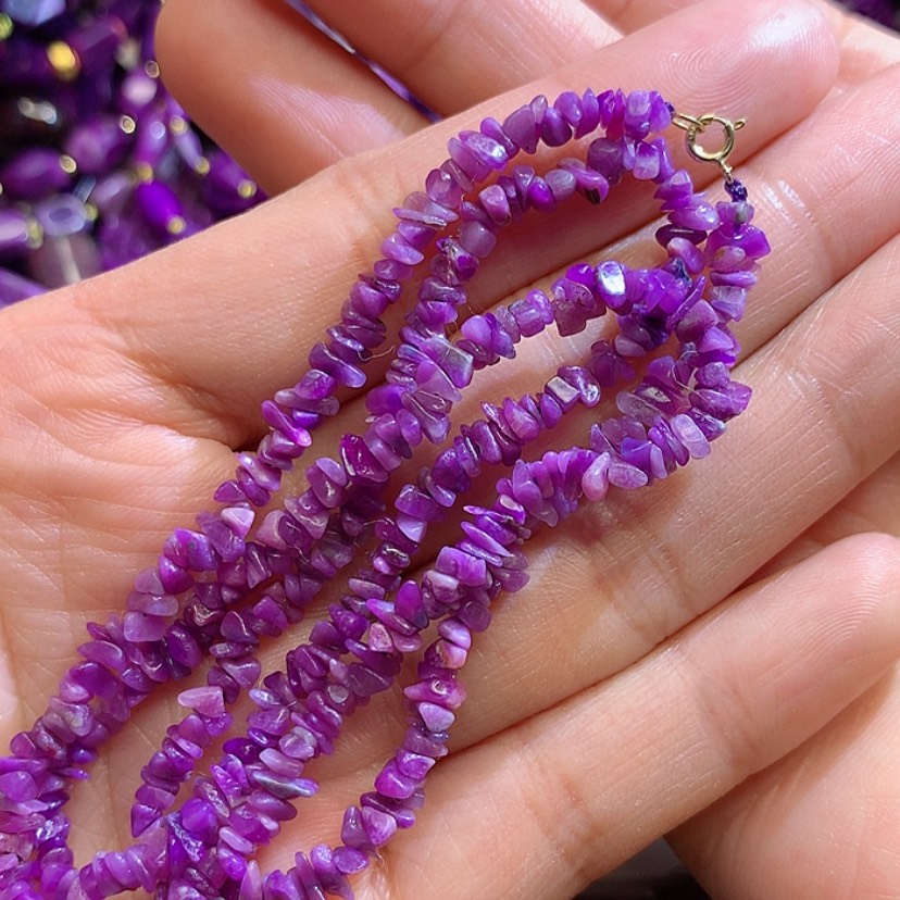 【闪购商品】苏纪石（舒俱来）项链18K金镶嵌玉**山