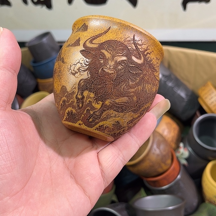 茶杯紫砂全手工紫砂主人杯