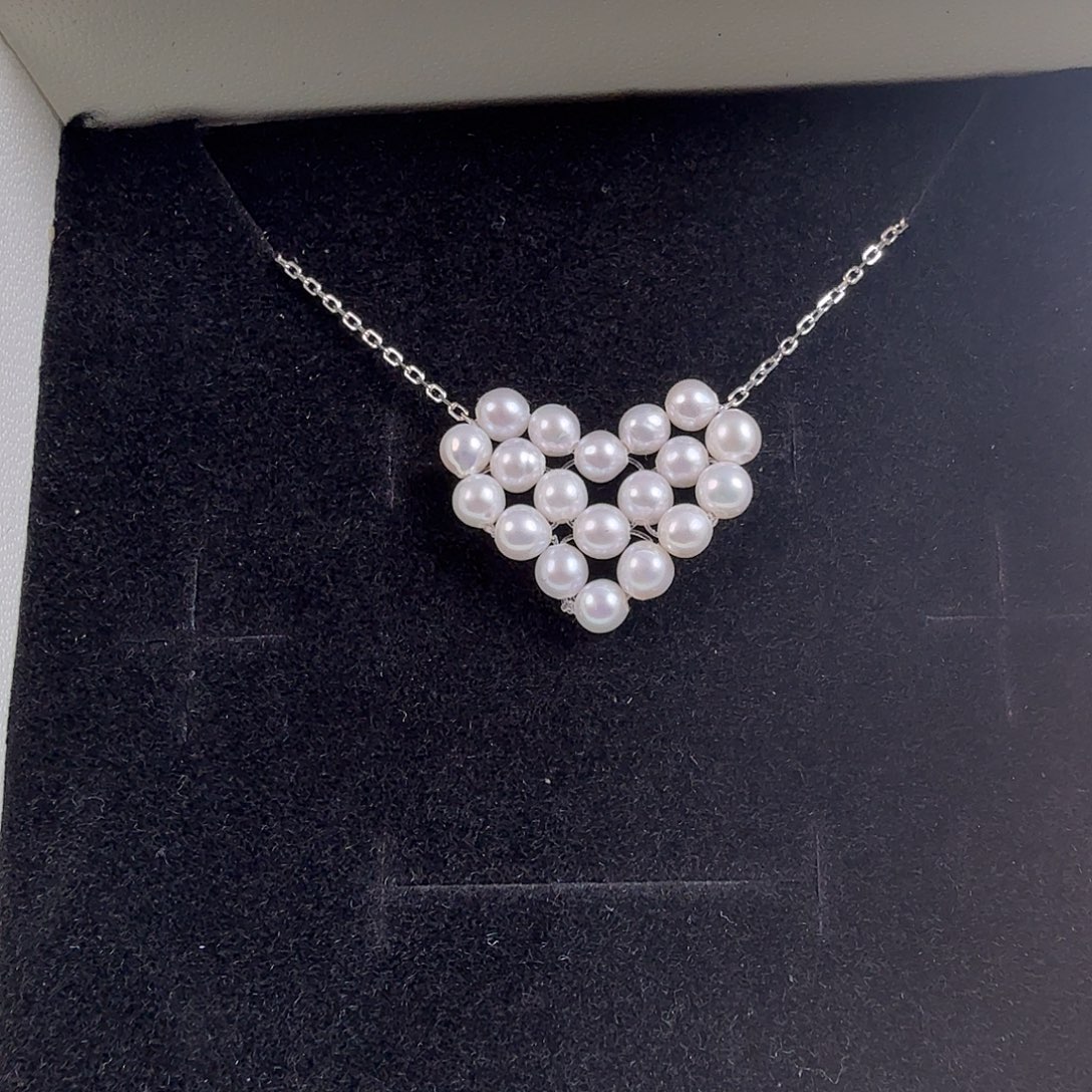颈饰淡水珍珠银S925镶嵌