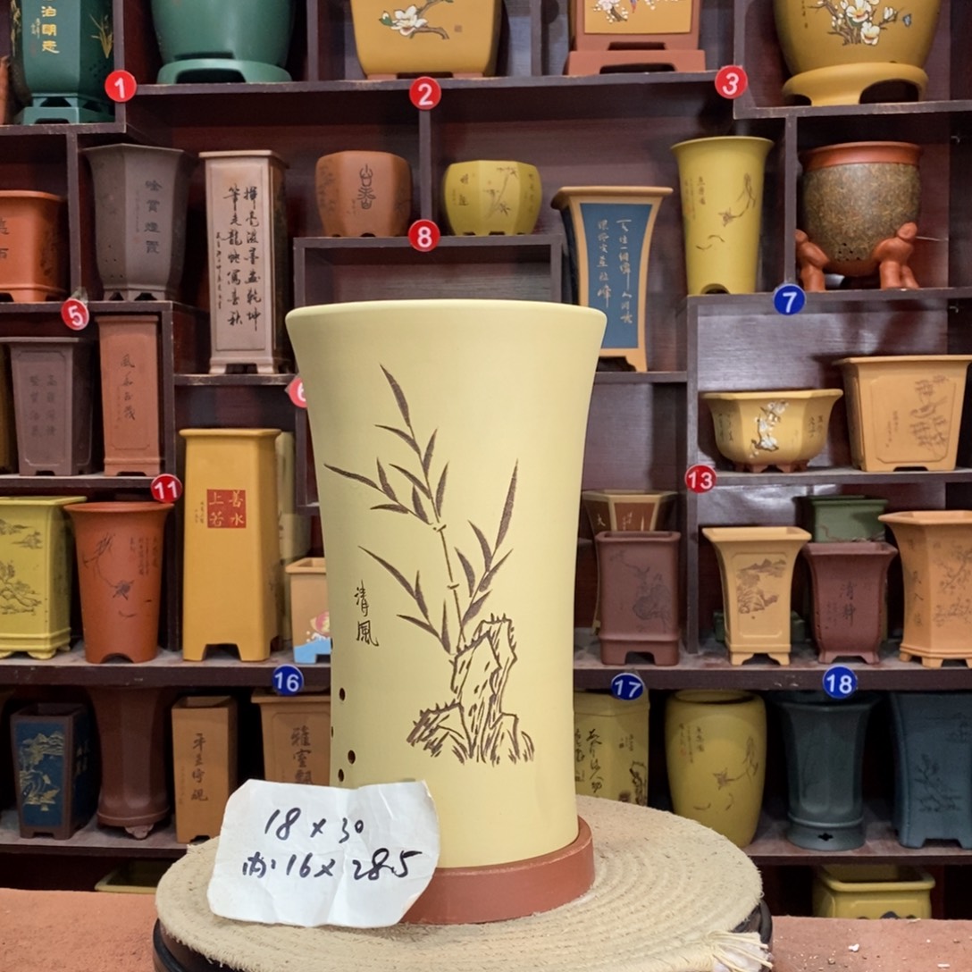 紫砂艺术紫砂花盆