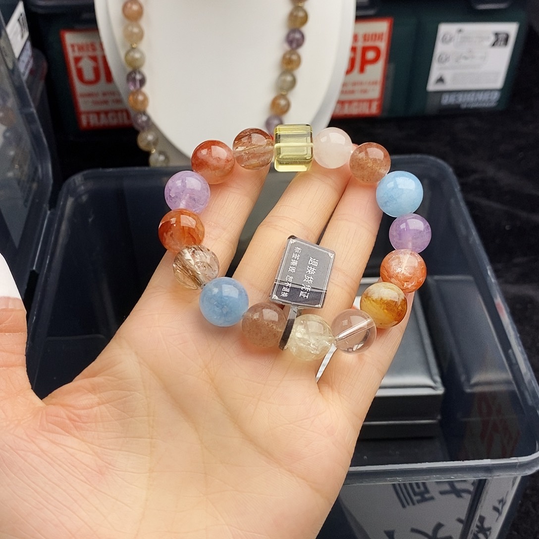 水晶银S925镶嵌手链