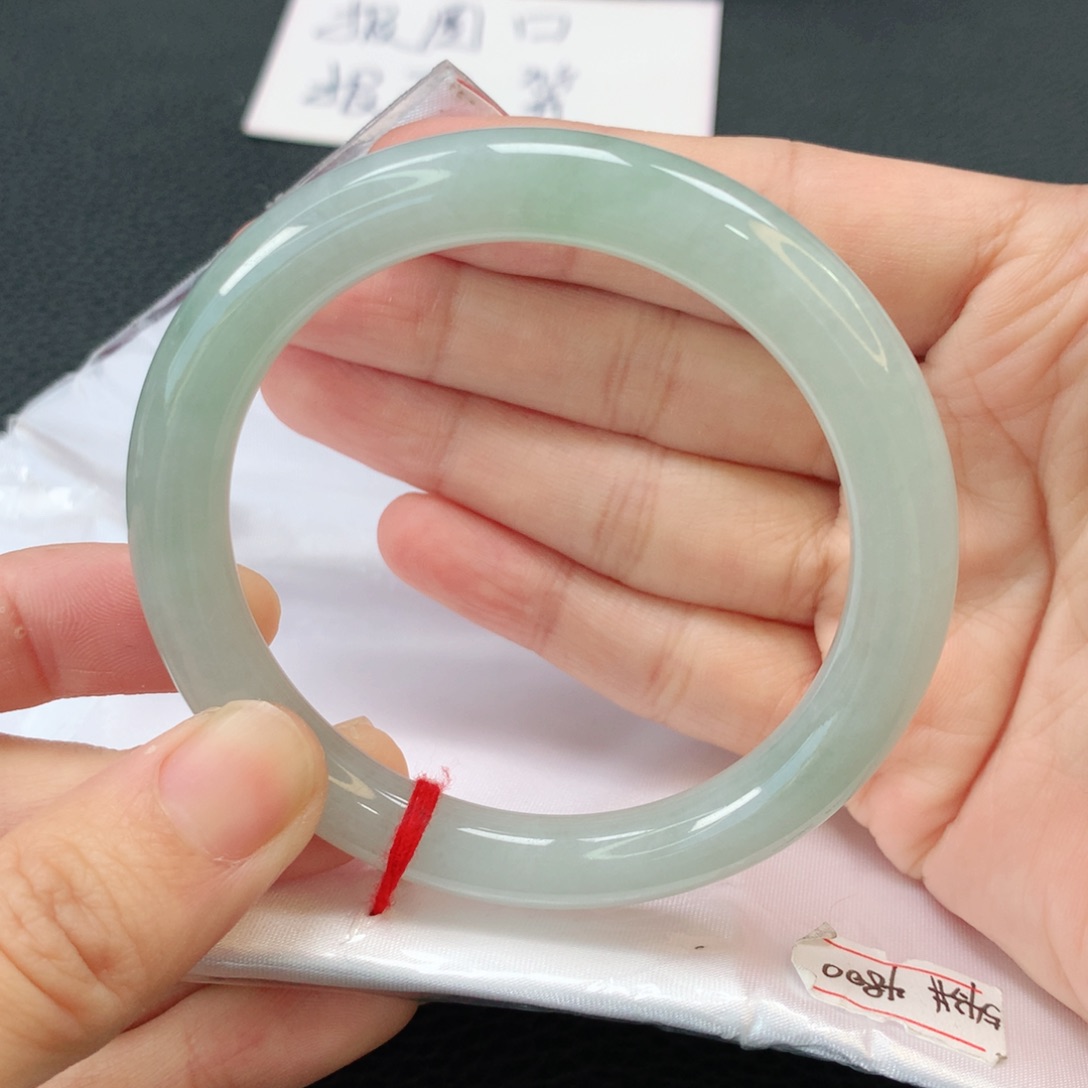 翡翠手镯未镶嵌缅甸圆54.3