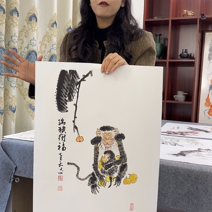 国画纯手绘国画写意作品42*58