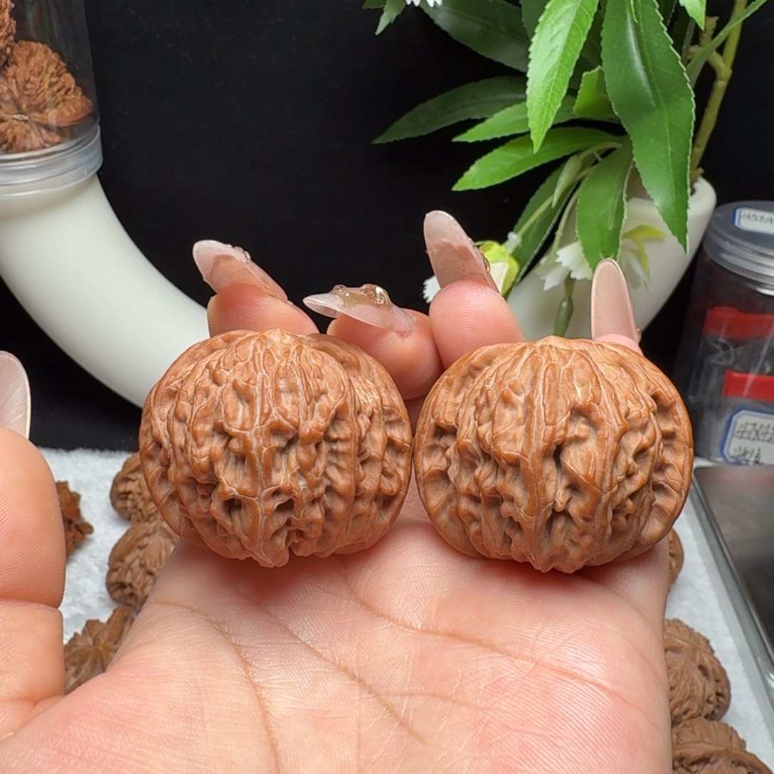 把件文玩核桃41边肚同尺磨盘