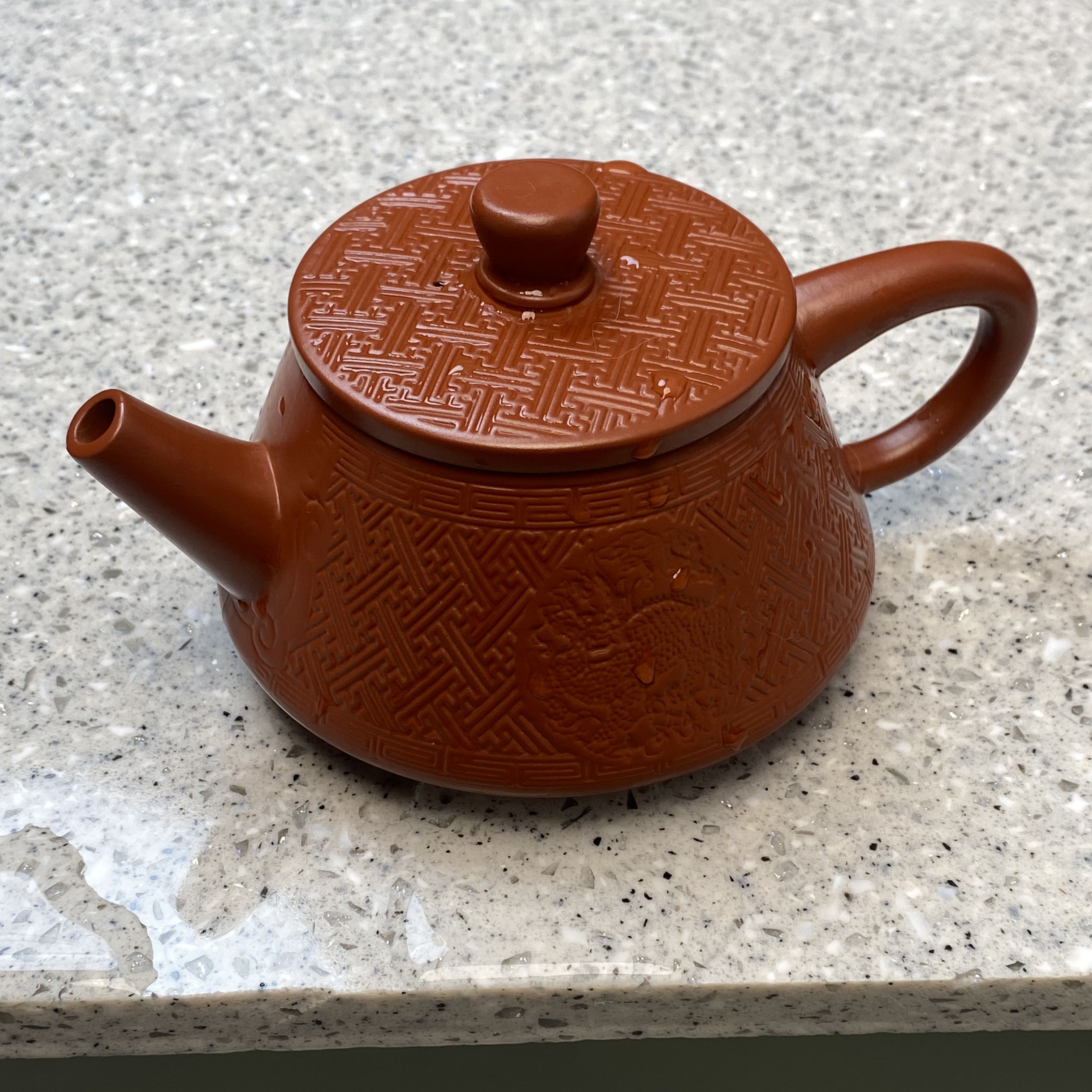 【闪购商品】原矿朱泥手工石瓢凤鸣壶大容量