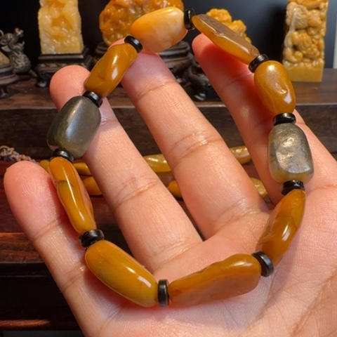 寿山石其他田黄手串