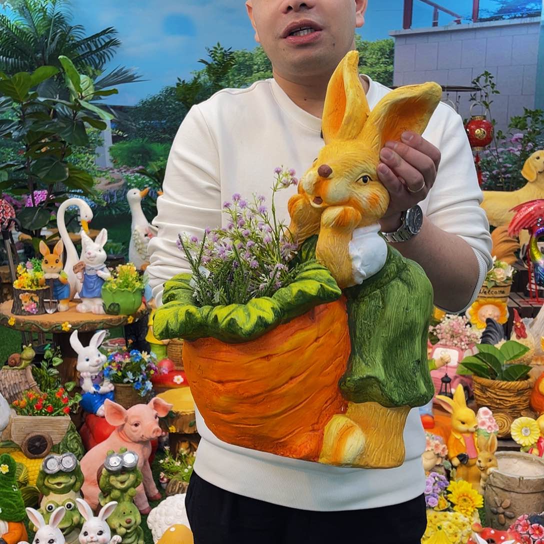 红陶花园庭院摆件