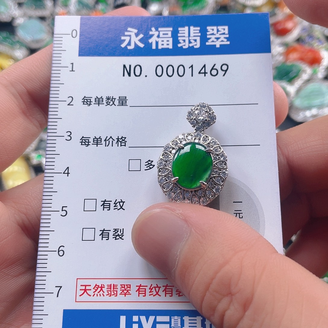 翡翠未镶嵌吊坠(不含链)