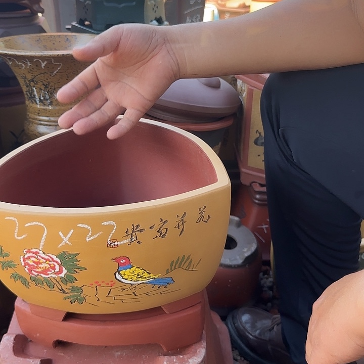 紫砂花盆紫砂花盆