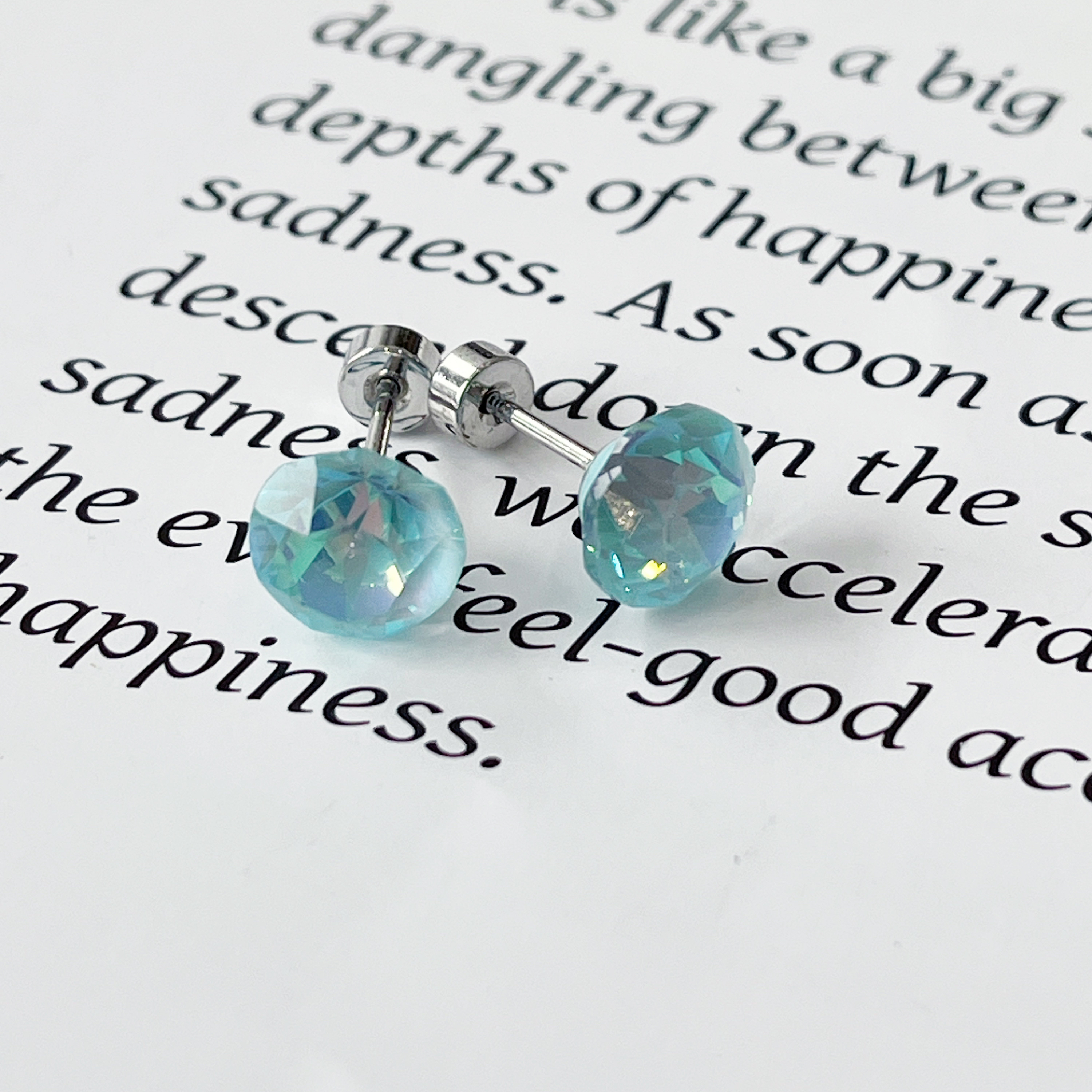 铜合金耳饰 芽怼怼(高高) 螺旋耳钉 4164