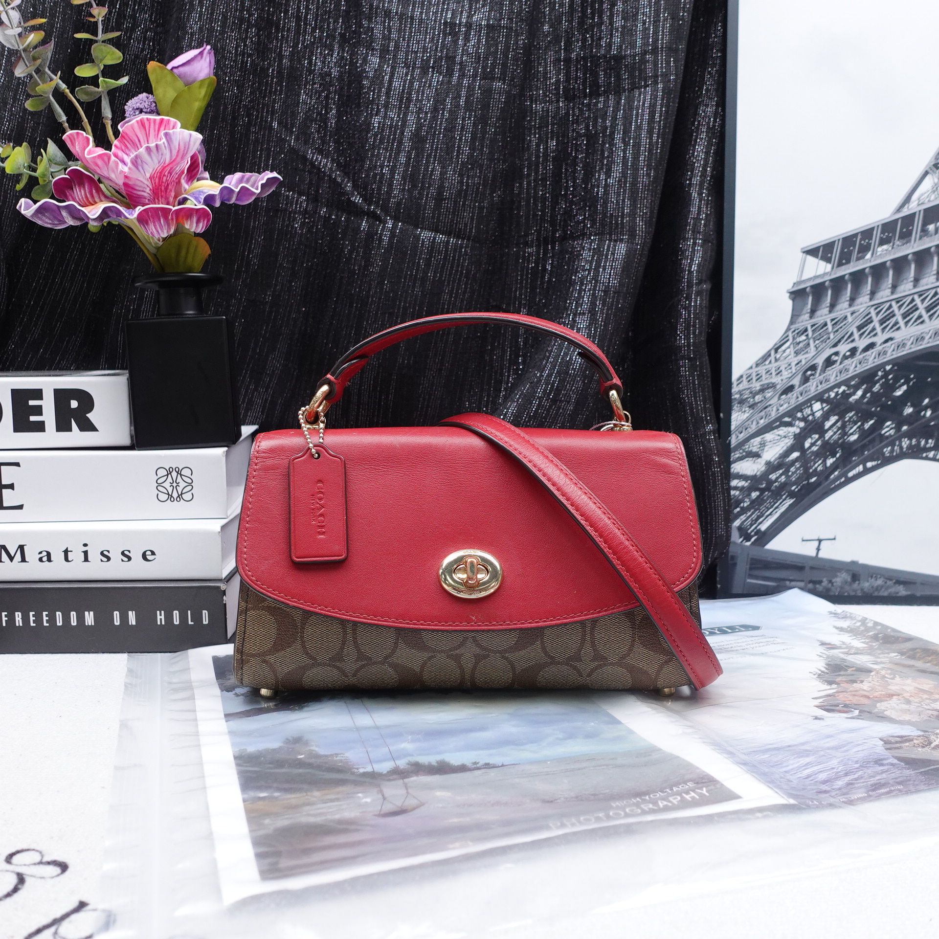 95新 COACH/蔻驰 单肩包/T20218870