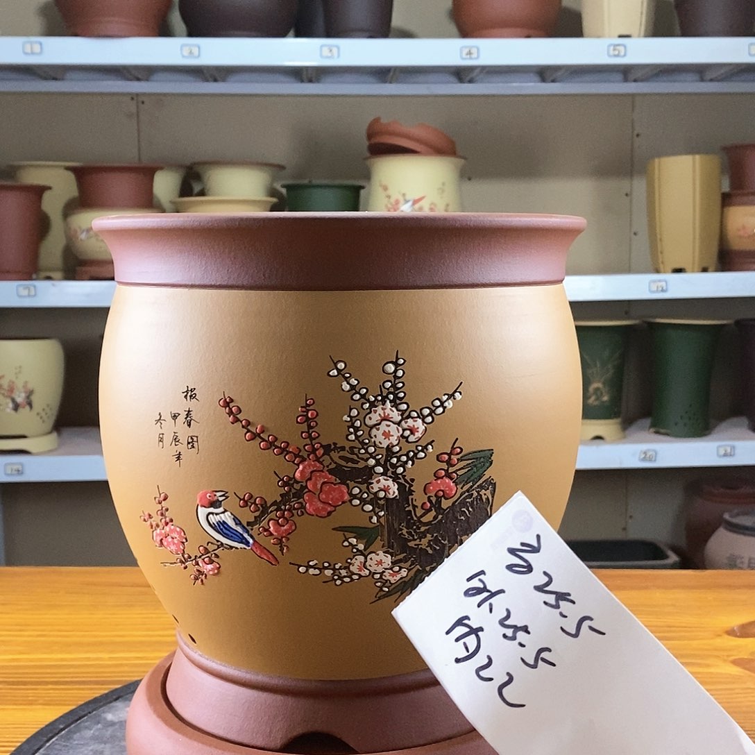 紫砂花盆紫砂兰花盆38665