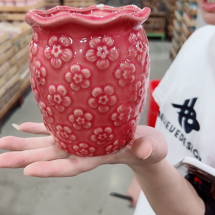 有孔.凑满10元发货多肉陶瓷花盆！