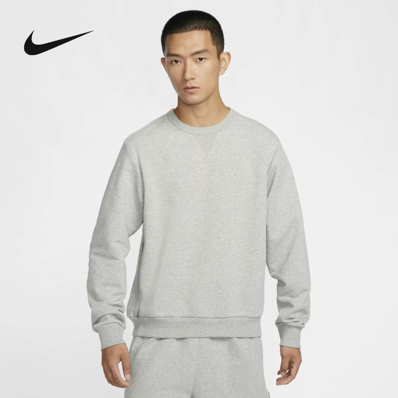 耐克【秋季上新】卫衣男新款运动休闲刺绣圆领套头衫 FZ0221063