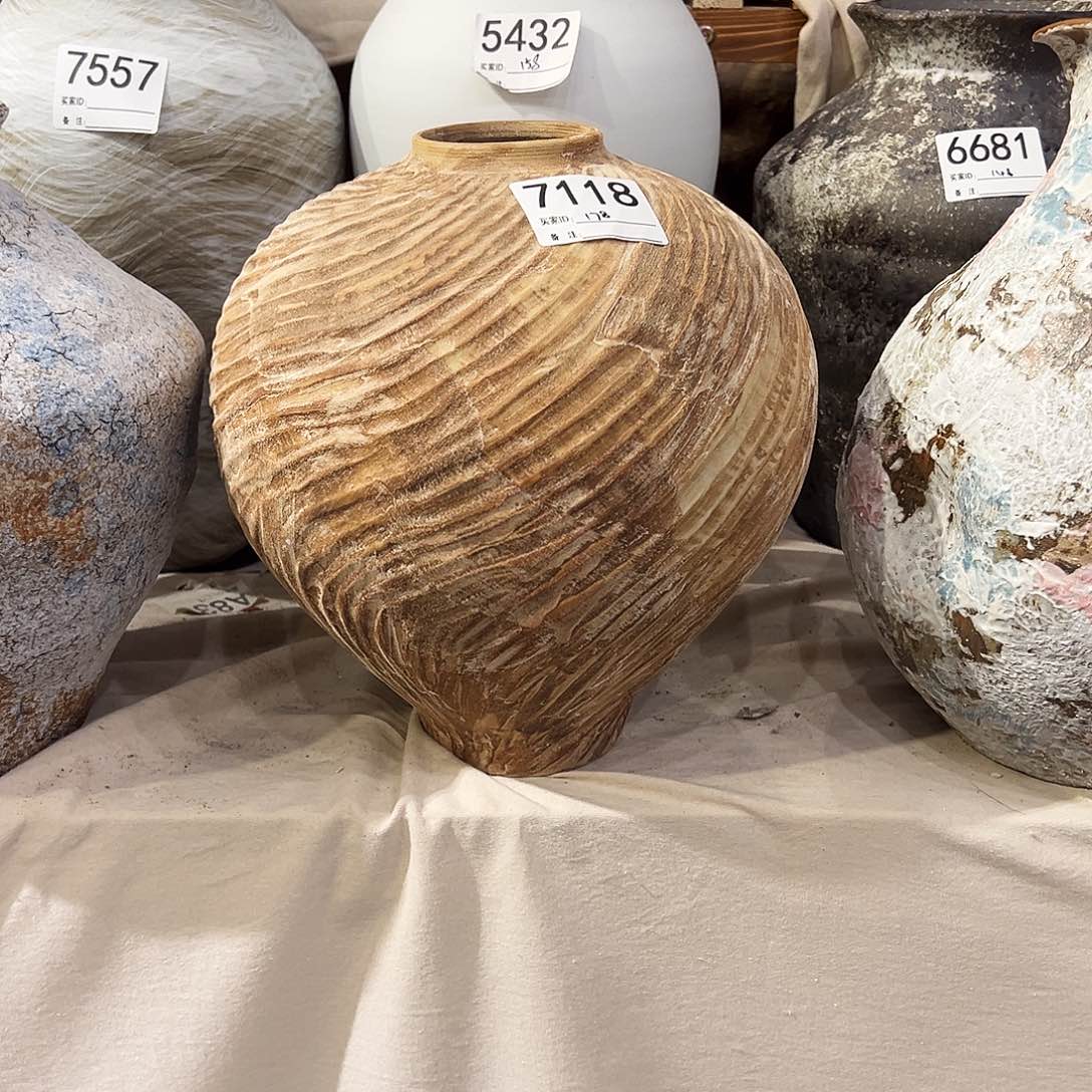 瓶7118高27口6陶瓷花瓶无孔