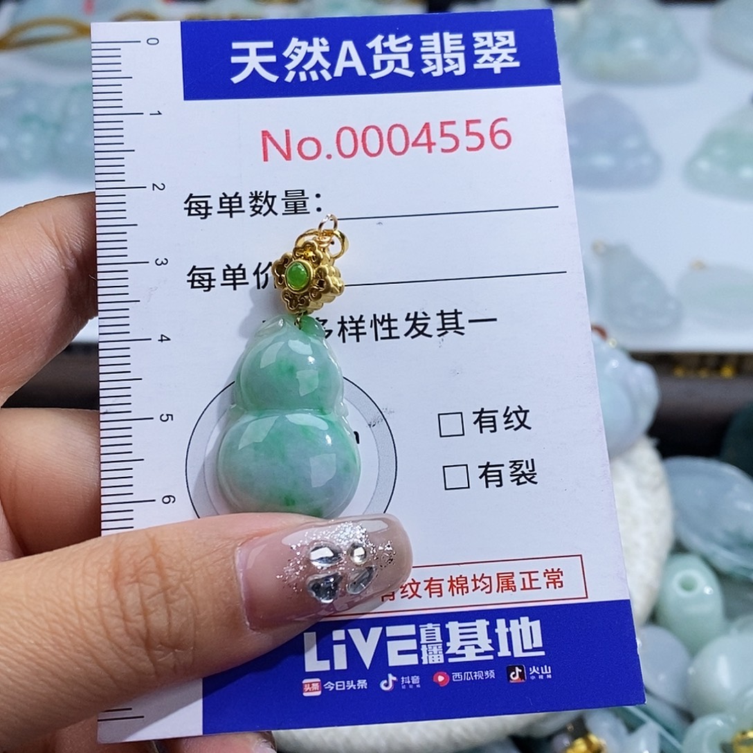 翡翠未镶嵌颈饰4556