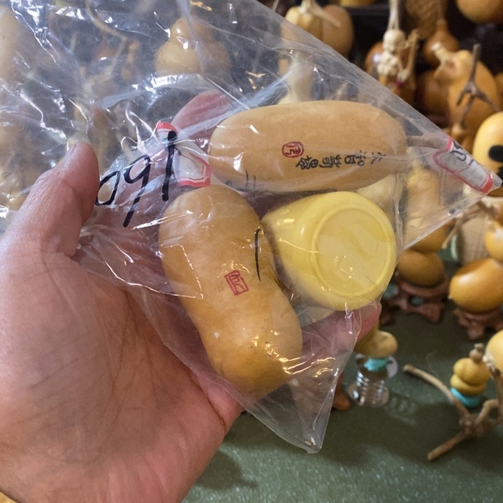 看****来土豆做工针刺墨刻葫芦