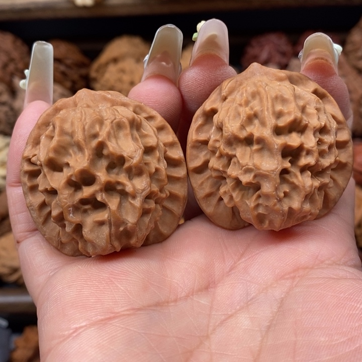 树***理文玩核桃把件044龙鳞纹39