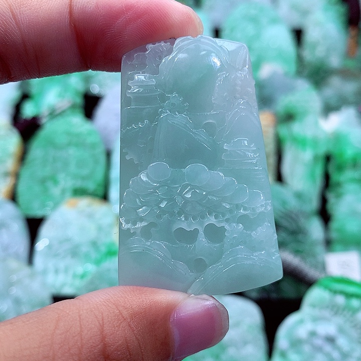 翡翠未镶嵌吊坠(不含链)