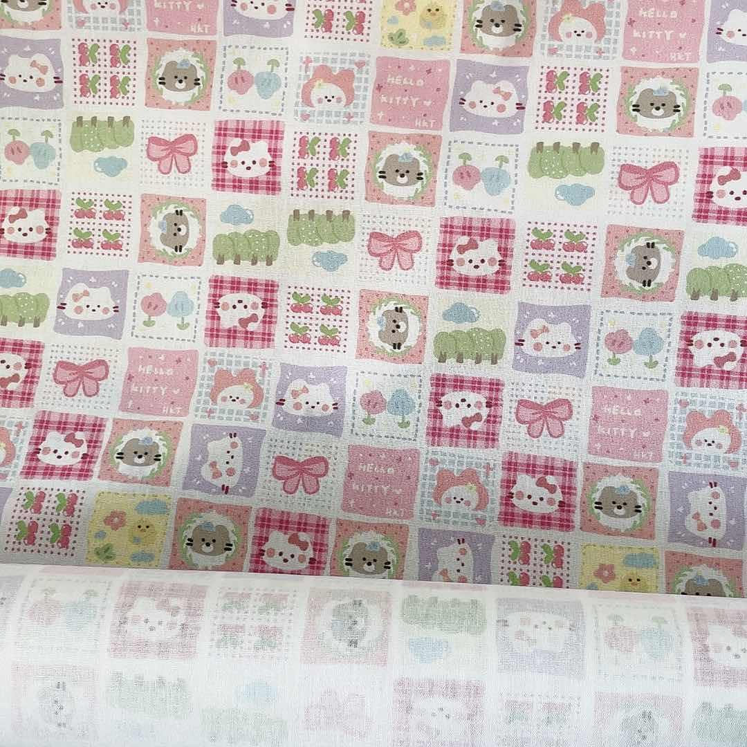 一米价纯棉平布1.1米宽果子布艺挂码机b区地卷