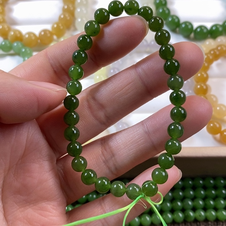 和田玉未镶嵌手链