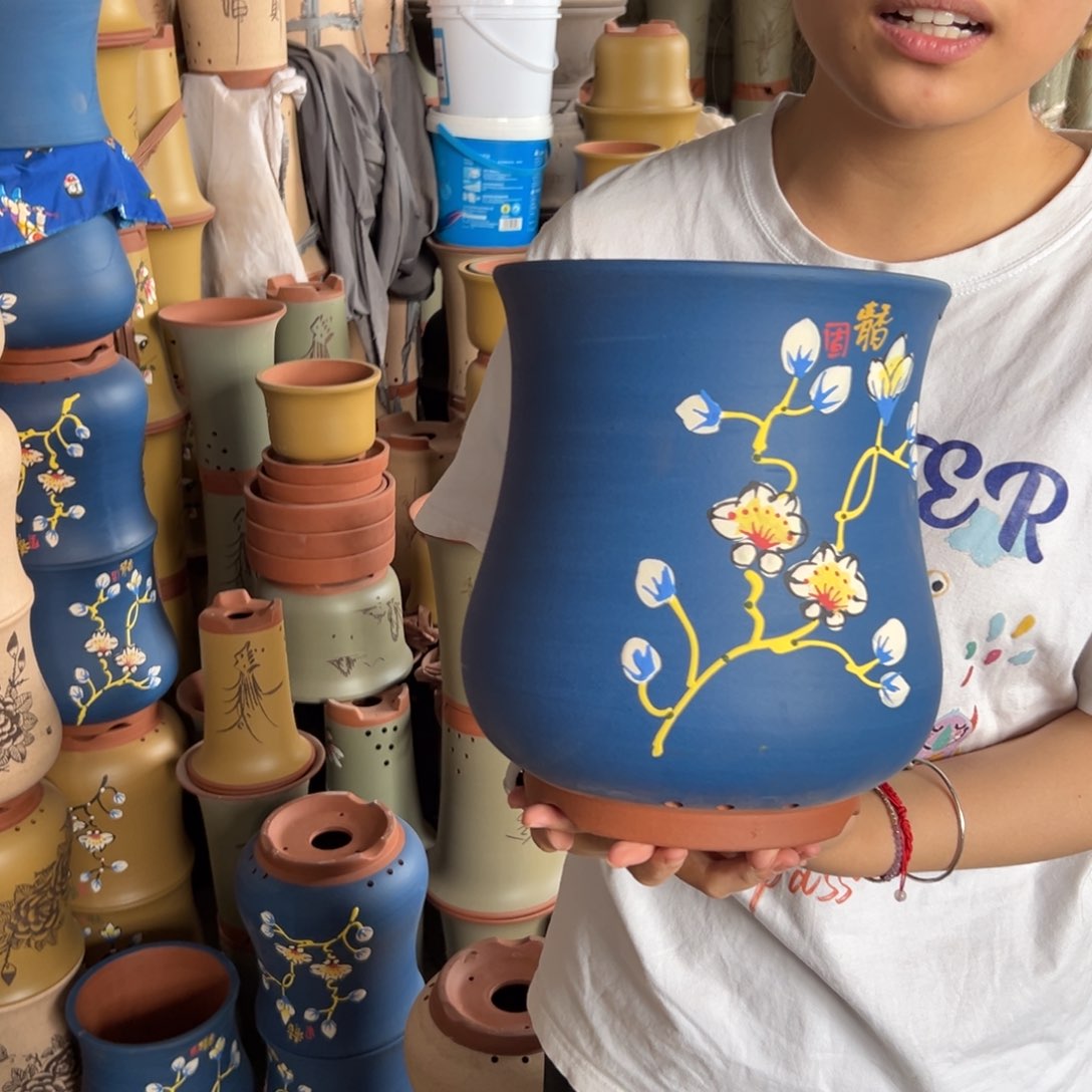 宜兴川阁紫砂花盆单个20/24