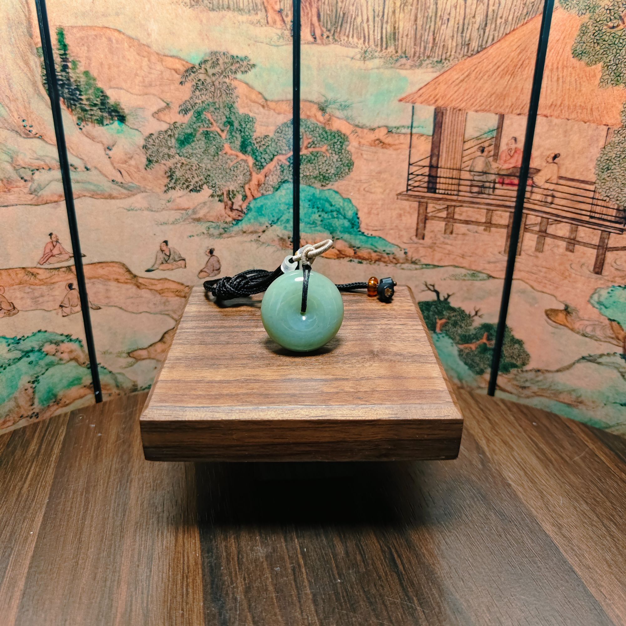 F和田玉平安扣吊坠0886