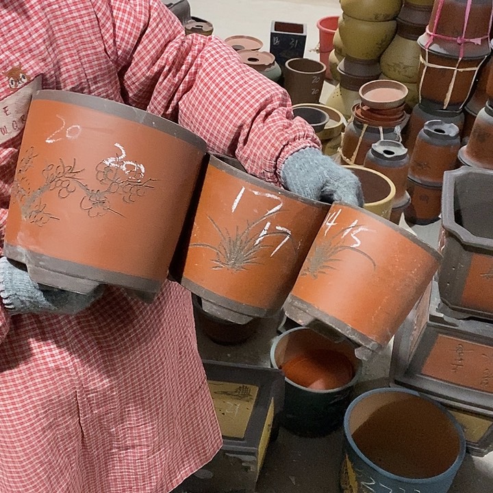 紫砂花盆紫砂花盆