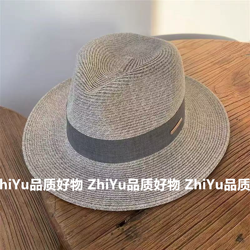 细草编织手工巴拿马草帽海边旅游度假风沙滩拍照高档洋气爵士礼帽