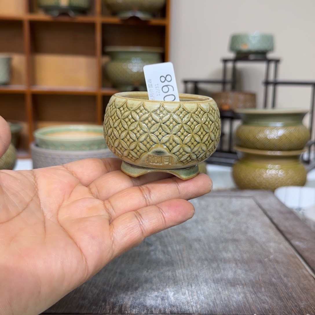 手工花盆 098 内口口径 5.2 cm 