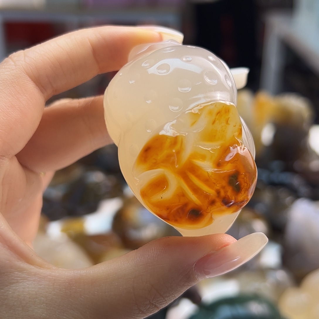 玛瑙/玉髓未镶嵌吊坠(不含链)