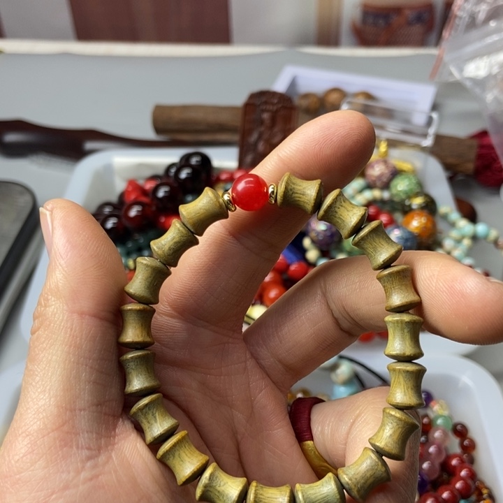 大果紫檀（缅甸花梨）绿檀0.8竹节